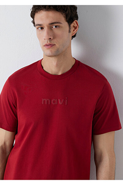 Mavi M0612732 Logo Printed T-Shirt Men's T-Shirt Red