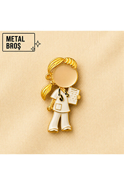 DREAMIOGIFTANDBOX Doktor Hemşire Hekim Ebe Broş İğneli Metal Rozet Sağlıkçı F...