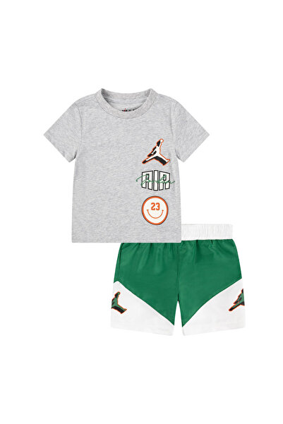 JORDAN JDB JUMPMAN STACKED PLAY SHORT 65D768-E1P Πολύχρωμο