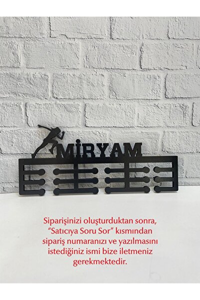 14 Design Kişiye Özel Koşu Madalya Askısı - Kadın Figür