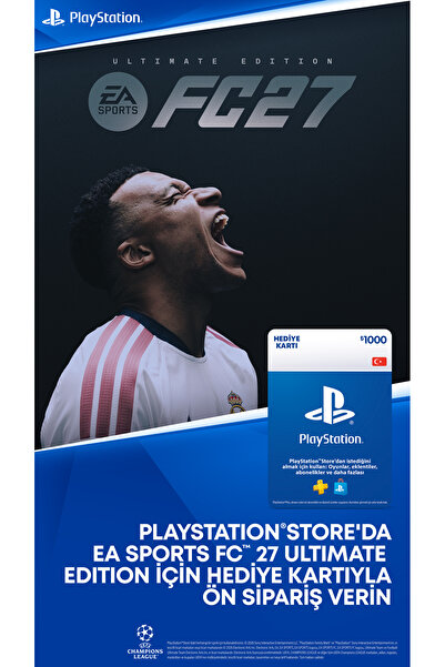 Sony PlayStation Store 1000 TL Hediye Kartı