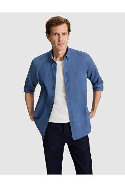 Pierre Cardin Indigo Regular Fit Long Sleeve Shirt 50316736-Vr028