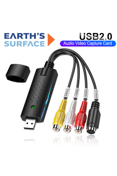 Choice USB to RCA USB2.0 Audio Video Capture Card Adapter With Driver CD USB ...