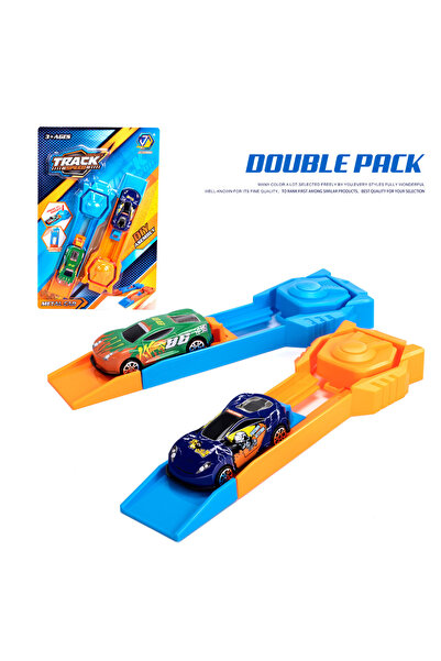 Choice1 Double Pack Mini Metal Track Launcher Competitive Racing Game Develop...