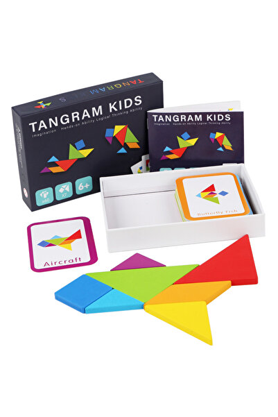Choice Tangram Wooden Tangram Jigsaw Puzzles Board Games Kids Montessori Educ...