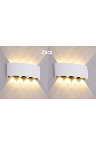 Choice White 8W 2PCS Tuya Up and Down Wall Light Smart Life APP RGB Outdoor P...