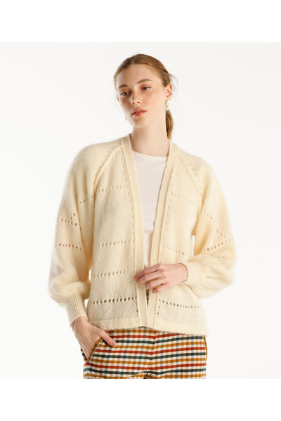 Yargıcı V-Neck Short Cardigan