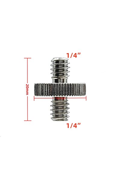 Choice Screw 1/4 Inch Double Male Adapter Metal Screw 1/4" Male to 1/4" Male ...