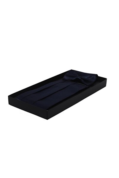 Brianze Men's Navy Blue Tuxedo Belt 444GKC047