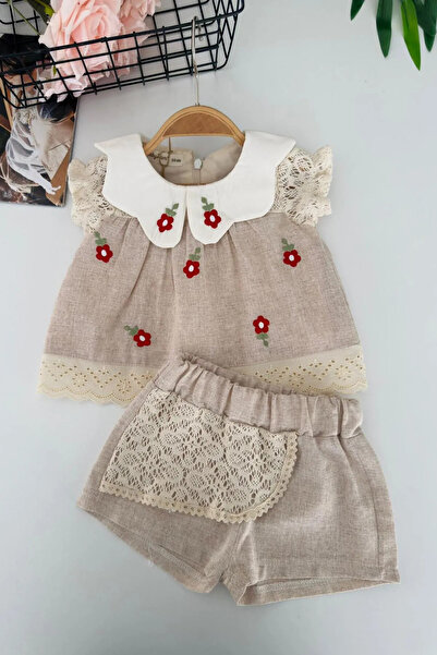 Minigimin Cicileri My Little One's Cicileri Daisy Print Patterned Lace Detail...