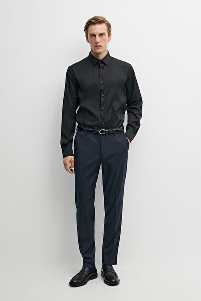 Massimo Dutti Esnek slim fit gömlek