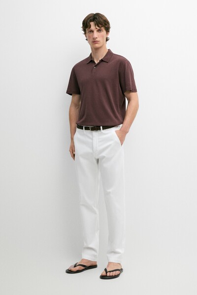 Massimo Dutti Pamuklu slim fit pantolon
