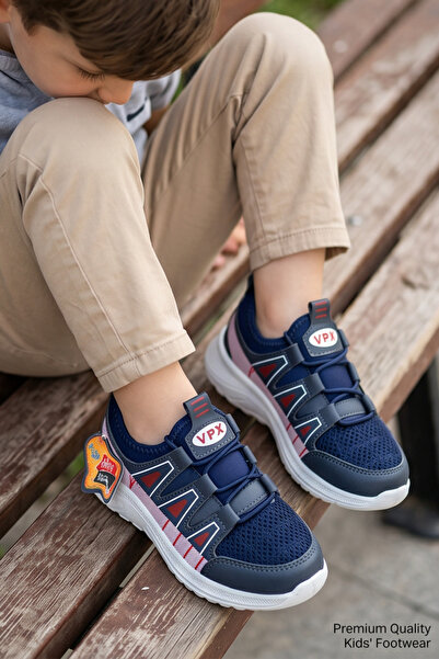 Liarca Vpx Windrunner Navy Blue Red Detailed Breathable Lightweight Sole Boys...