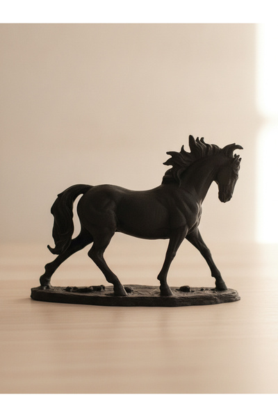 Koşan At Modeli - Dekoratif 3D Maket Hediyelik 15cm