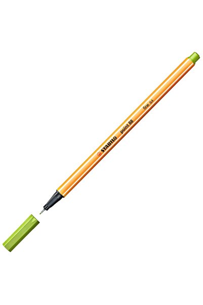 Stabilo 88/33 Fine Tip Felt-Tip Pen 88 Point 0.4 mm Apple Green (Box of 10)
