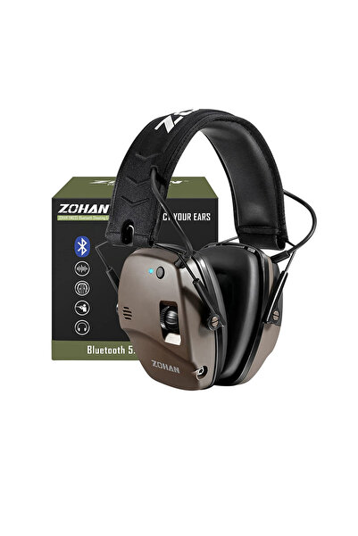 Choice Brown ZOHAN Anti Noise Earmuffs Hearing Protector Bluetooth Hunting Sh...