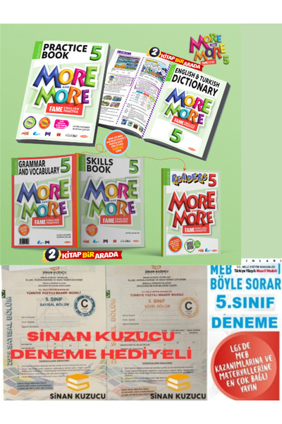 more&more More and more 5. Sınıf 2025 Pratice Book Skills Book Reader Ve Dict...