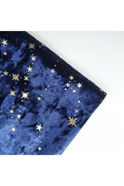Choice 113g 50cmX50cm Blue 50*50cm Gold Velvet Diamond Star Bronzing Fabric f...