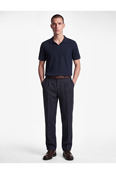 Koton Pocketed Viscose Blend Slim Fit Pleated Fabric Trousers