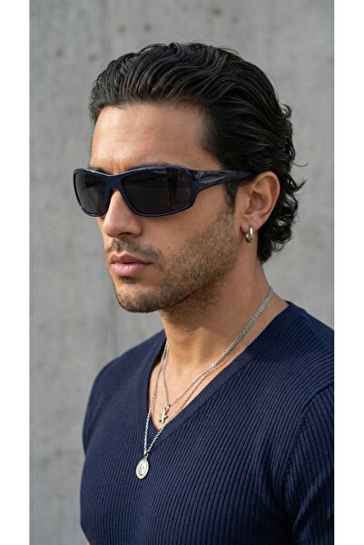 JULIANO 271 C303 62 Navy Blue Oval Sunglasses