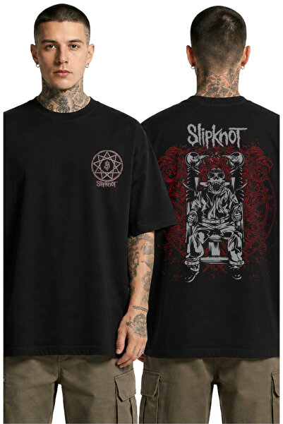Fuddy Moda Slipknot Back Štampano T-shirt , unisex majica sa rock metal temom