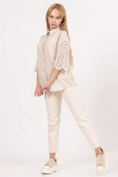 HAUSEkids 8-14 Years Berceste Mira Girl's Suit -Cream-
