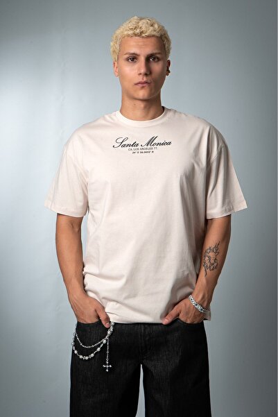 UKHWD SUPPLY Ανδρικό μπλουζάκι Santa Monica Oversize UK1249TSSY