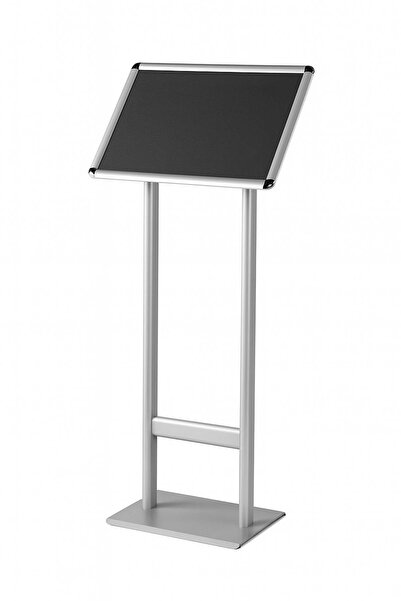 ÖzgürceSeç Double Foot Menu Information Direction Board B2 (50X70) Gray