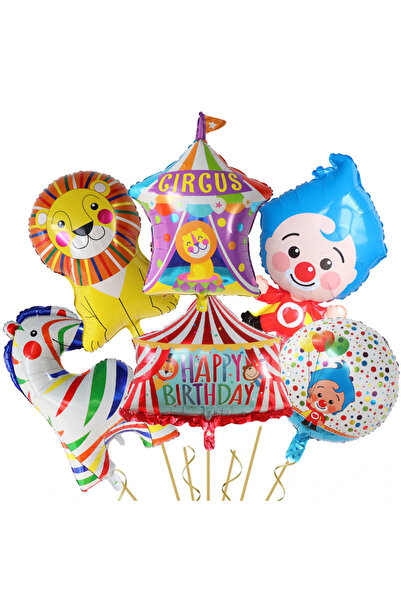 Choice as the picture as the picture Zebra Clown Animal Party Happy Birthday ...