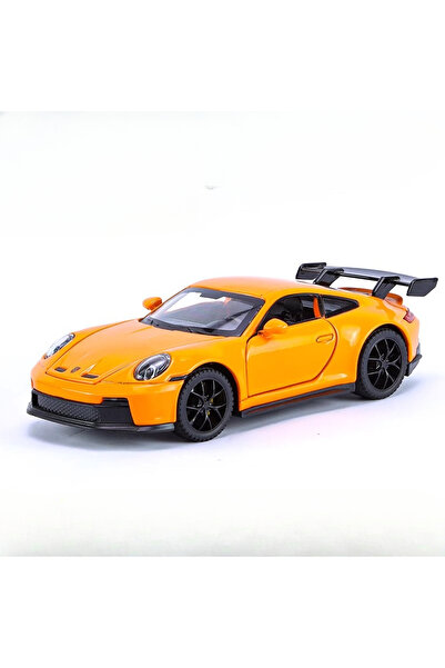 choice2 نموذج سيارة بورش 911 GT3 برتقالية اللون بمقياس 1:32، سيارة معدنية مصب...