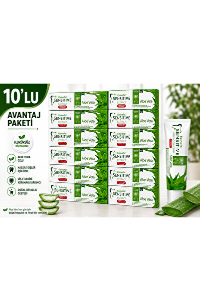 Epinafol Diş Macunu 10’lu Florürsüz Aloe Vera