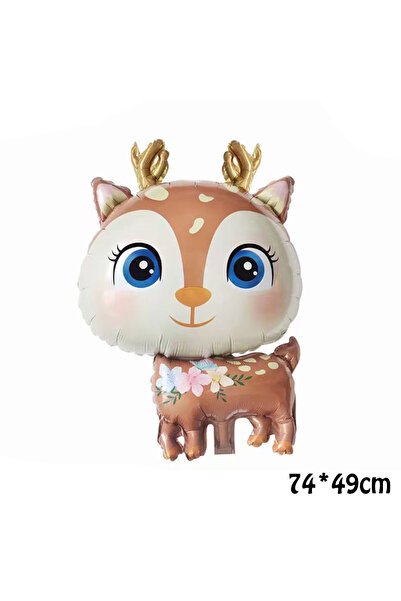 Choice Other deer brown Cute Cartoon Animals Fox Deer Foil Balloons Forest An...