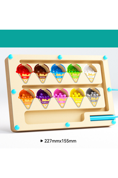 Choice3 BZS00576 B Montessori Magnetic Maze Color Sorting Game Kids Toys Fine...