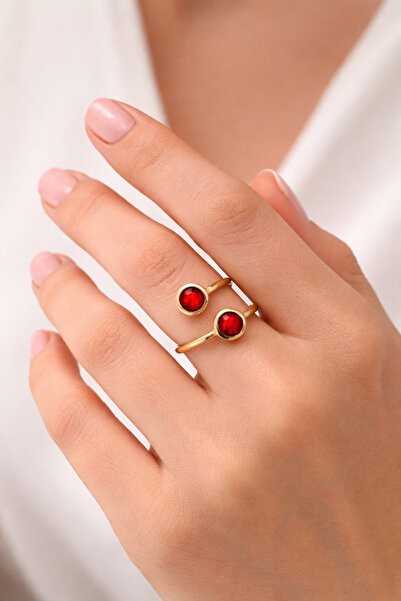 Feyz Tasarım Red Coral Ring