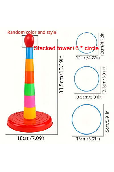 Choice a set Children Throw Circle Game Ferrule Stacked Toys Fun Indoor Outdo...
