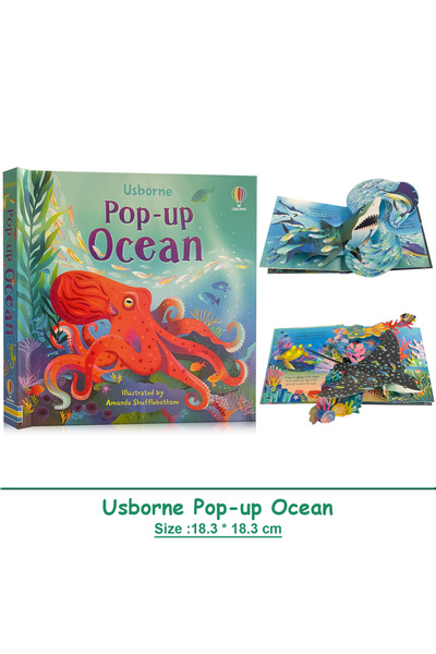 Choice Ocean Usborne Pop Up Ocean 3D Flap English Picture Book for Kids Baby ...