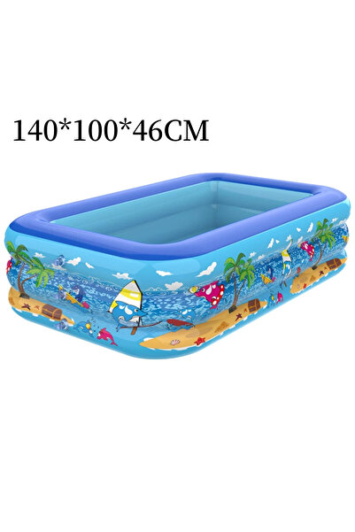 Choice1 140X100X46CM 110-180CM Inflatable Swimming Pool Indoor Outdoor PVC Sw...
