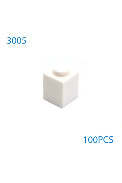 Choice9 white 100pcs MOC 1x1 Parts 3005 Brick Compatible Figures Bricks DIY A...