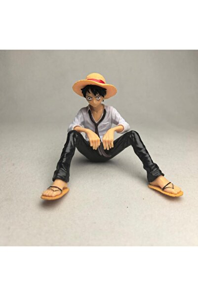 BANDAI no box One Piece Anime Figure Toys Luffy Sitting Position Action PVC F...
