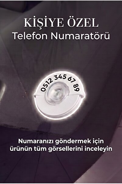 formera3d Vantuzlu Araç İçi Telefon Numaratörü - Numara Gizleyen Kapaklı Güne...