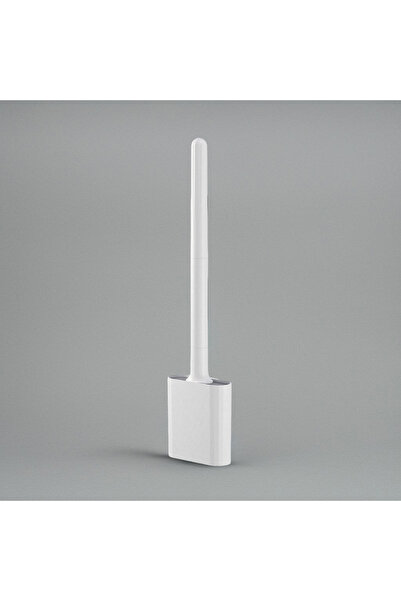 Choice White 1 mini Silicone Toilet Brush Set, Wall Mounted and Standing Dual...