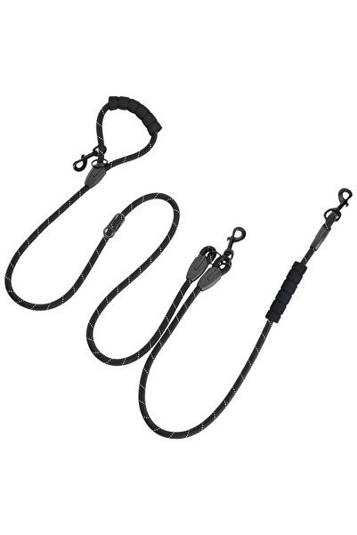 Choice black Pet Sling Rope Dog Leash 7.8ft Long with Padded Handle,Heavy Dut...