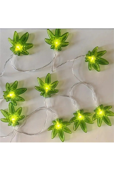 Choice1 3M 20LED Warm white Green Leaf 1.5M/3M LED Ambient Light String Batte...
