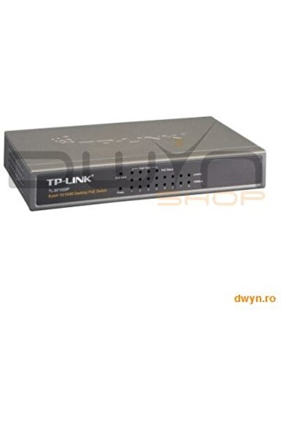 TP-LINK PoE (Power Over Ethernet) Switch 8 Porturi 10/100M (4 porturi PoE), c...
