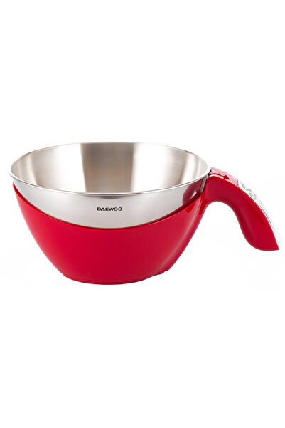 Daewoo Cantar de bucatarie DKS45R, suprafata din inox, 5 kg, 1 g, Tara, autom...