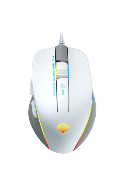 MeeTion Mouse de gaming GM23, Iluminat RGB, 12800 cpi, 128 x 81 x 40 mm, Lung...