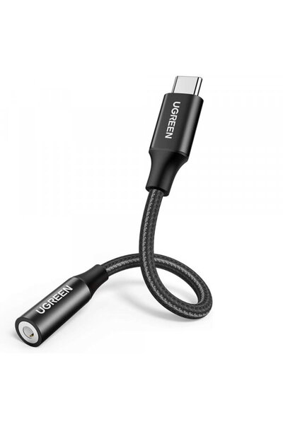 Ugreen Adaptor Audio USB-C - 3.5mm AV142, Negru