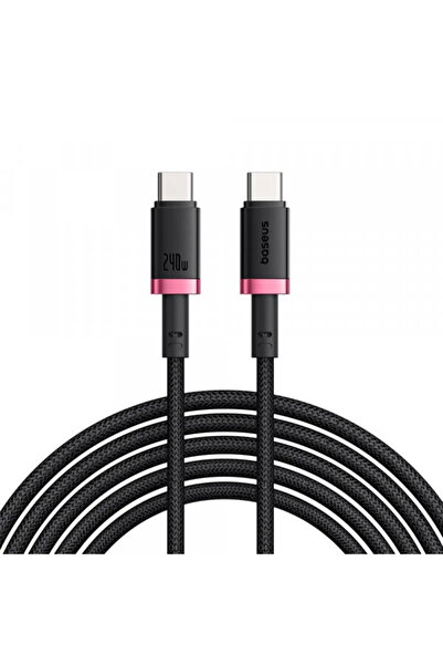 Baseus Cablu Date si Incarcare USB-C - USB-C Dura Series, 240W, 1m, Rosu P103...