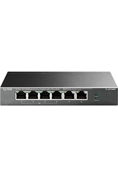 TP-LINK Switch PoE 6 porturi 10/100Mbps carcasă metalică TL-SF1006P 3c4_TL-SF...