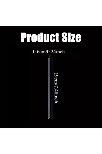 Choice 100PCS 19x0.6cm 100PCS Disposable Transparent Straws Individually Pack...